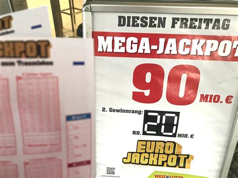 euro lotto jackpot 90 millionen